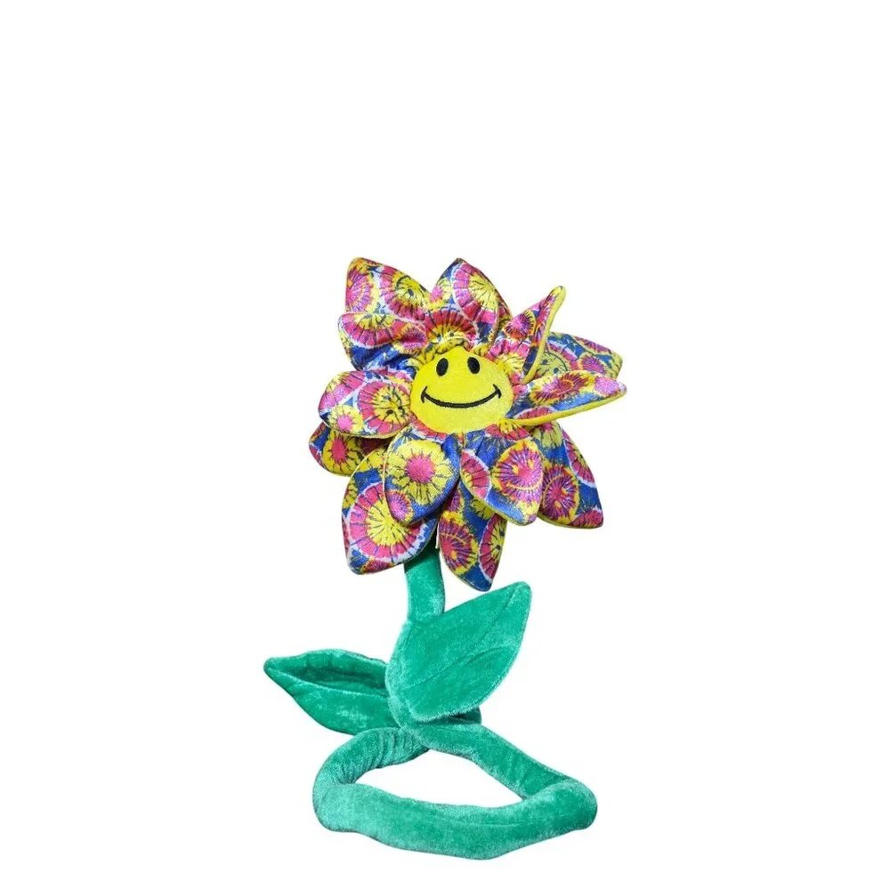 Crazy Daisies Bendable Flower Smiley Faces Plush - Picture 3 of 9